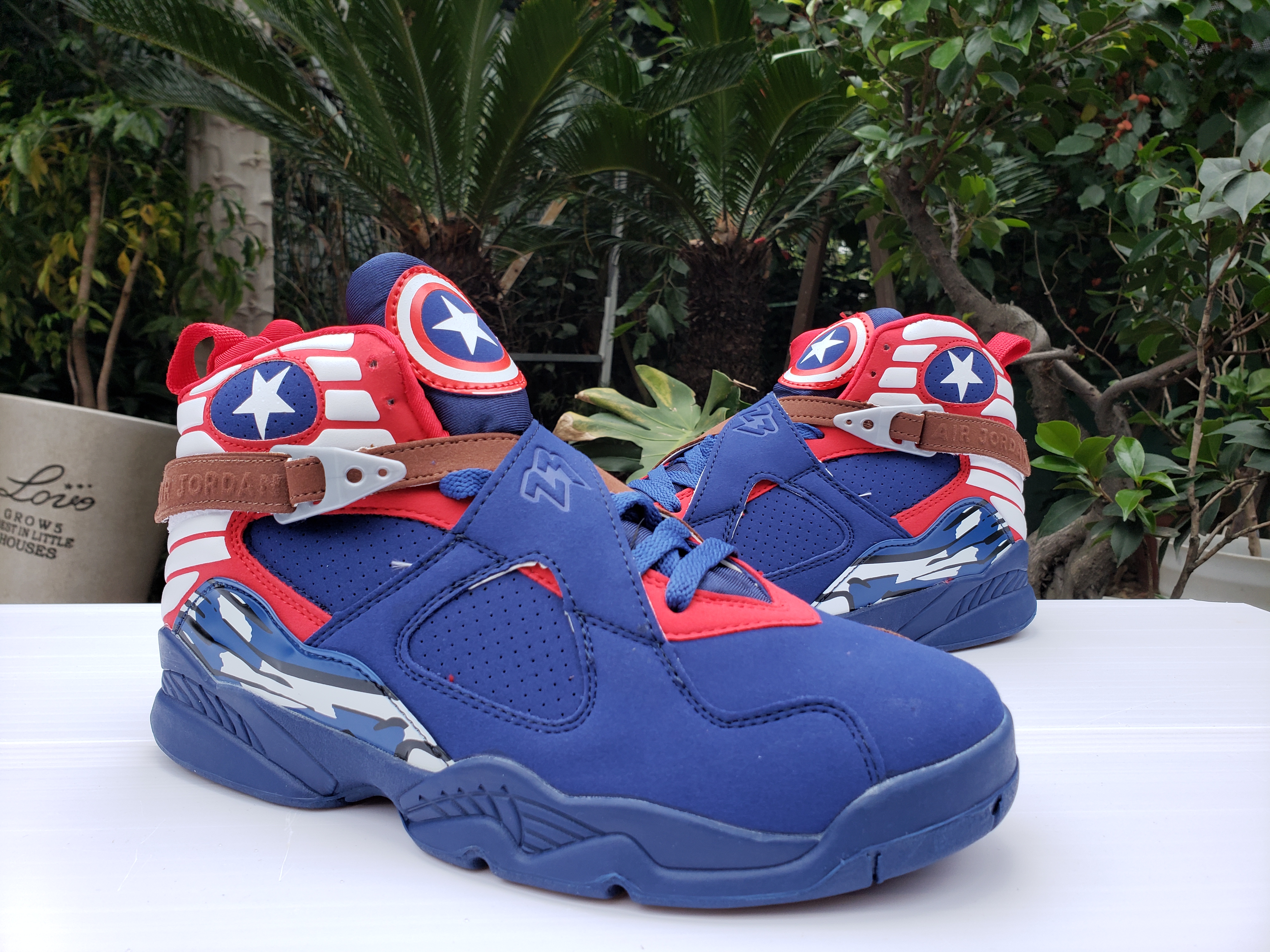 2020 Air Jordan 8 Captain Blue Red White